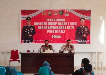 Menyambut Hari Jadi Bhayangkara ke 77, Polres Pali menggelar Penyuluhan Bantuan Hidup Dasar (BHD) di lantai II (Dua) Gedung Aula Mapolres Pali.