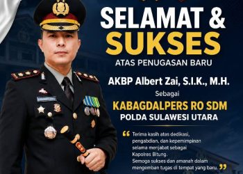 Kapolres Bitung, AKBP Albert Zai, S.I.K., M.H.,